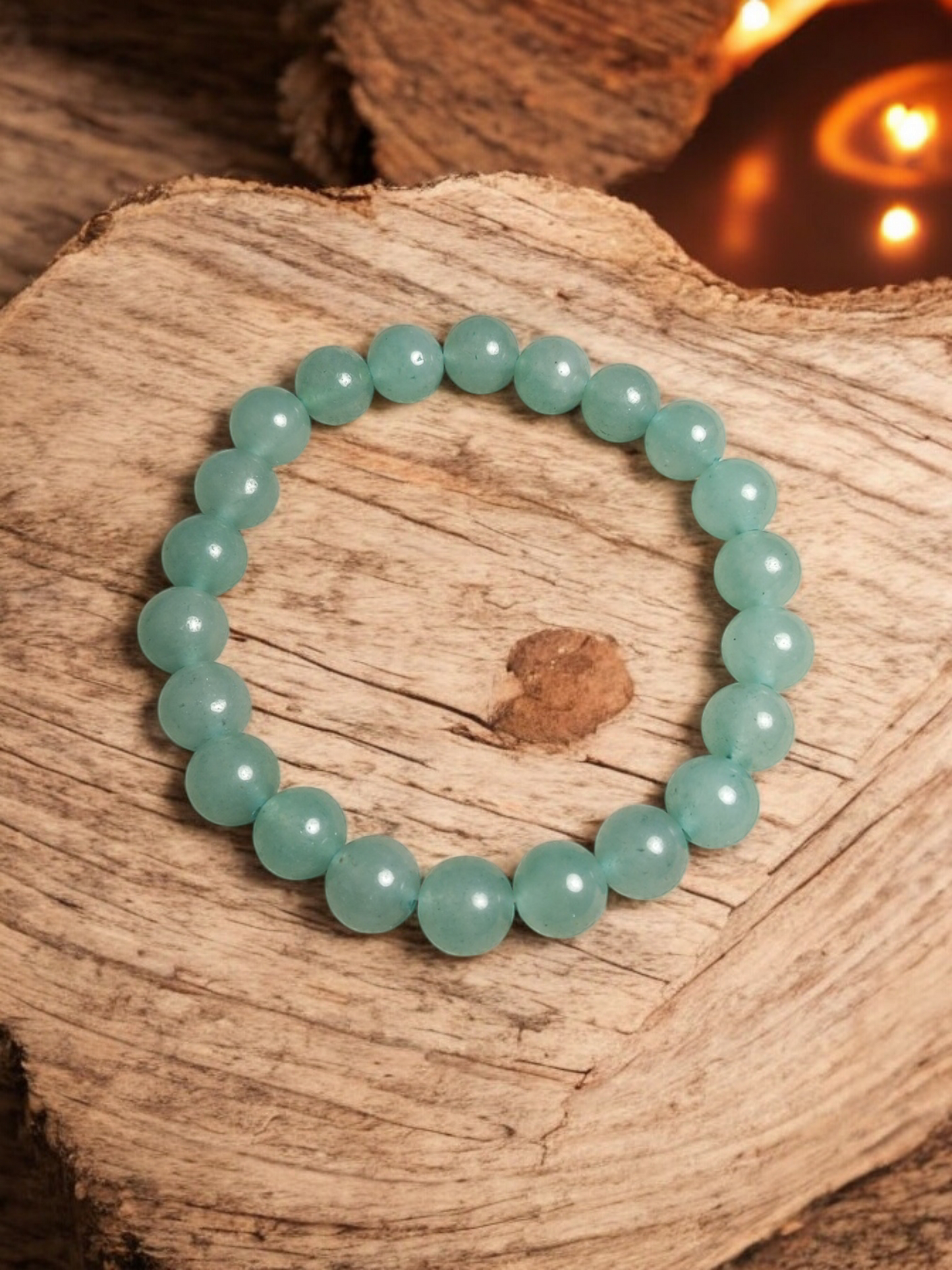 Bracelet Aventurine verte 8mm