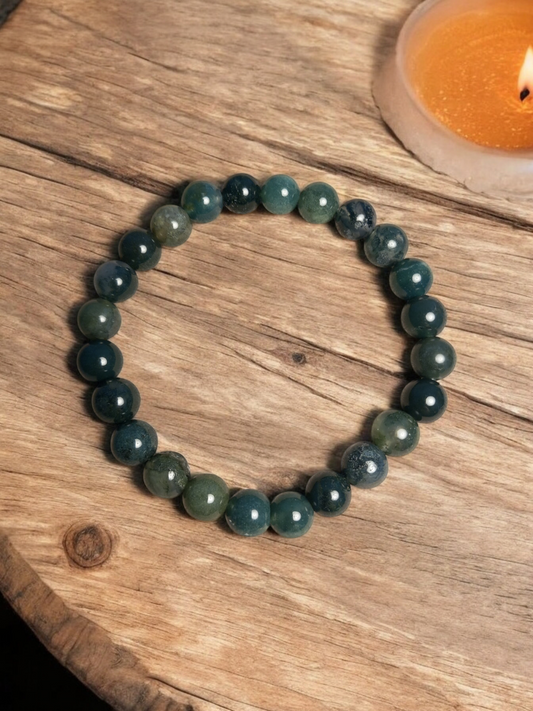 Bracelet Agate Mousse 8mm